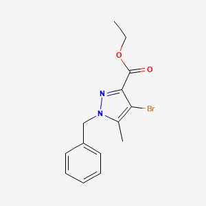 Ethyl 1-benzyl-4-bromo-5-methyl-1H-pyrazole-3-carboxylate