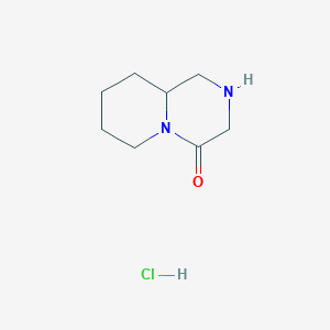 molecular formula C8H15ClN2O B3027283 Hexahydro-1H-pyrido[1,2-a]pyrazin-4(6H)-one hydrochloride CAS No. 1263378-28-4