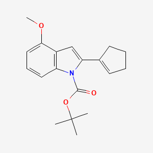 N-Boc-4-methoxy-2-(cyclopenten-1-YL)indole