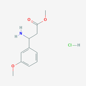 molecular formula C11H16ClNO3 B3027292 Methyl 3-amino-3-(3-methoxyphenyl)propanoate hydrochloride CAS No. 1269634-11-8
