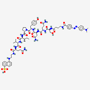 Dabcyl-gamma-abu-ser-gln-asn-tyr-pro-ile-val-gln-edans trifluoroacetate salt