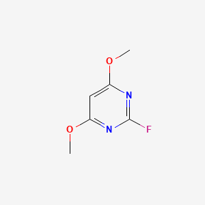 molecular formula C6H7FN2O2 B3027304 Pyrimidine, 2-fluoro-4,6-dimethoxy- CAS No. 128227-95-2