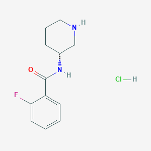 (R)-2-Fluoro-N-(piperidin-3-yl)benzamidehydrochloride