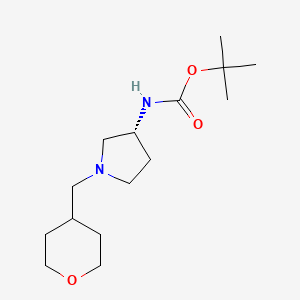 (R)-tert-Butyl 1-[(tetrahydro-2H-pyran-4-yl)methyl]pyrrolidin-3-ylcarbamate