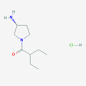 (R)-1-(3-Aminopyrrolidin-1-yl)-2-ethylbutan-1-one hydrochloride
