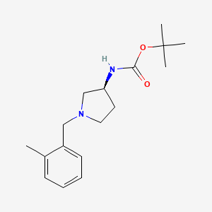 molecular formula C17H26N2O2 B3027323 (S)-叔丁基 1-(2-甲基苄基)吡咯烷-3-基氨基甲酸酯 CAS No. 1286207-50-8