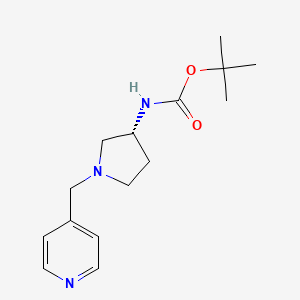 molecular formula C15H23N3O2 B3027324 (R)-tert-Butyl 1-(pyridin-4-ylmethyl)pyrrolidin-3-ylcarbamate CAS No. 1286207-55-3