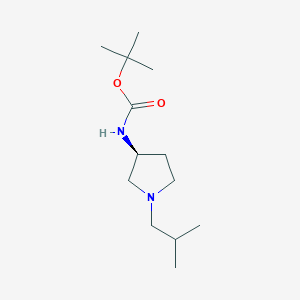 molecular formula C13H26N2O2 B3027333 (S)-tert-Butyl 1-isobutylpyrrolidin-3-ylcarbamate CAS No. 1286207-83-7
