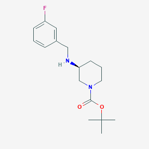 molecular formula C17H25FN2O2 B3027334 (S)-tert-Butyl 3-((3-fluorobenzyl)amino)piperidine-1-carboxylate CAS No. 1286207-88-2