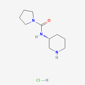 molecular formula C10H20ClN3O B3027339 (R)-N-(Piperidin-3-yl)pyrrolidine-1-carboxamide hydrochloride CAS No. 1286208-15-8