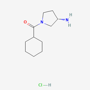 molecular formula C11H21ClN2O B3027344 (S)-(3-氨基吡咯烷-1-基)(环己基)甲酮盐酸盐 CAS No. 1286208-29-4