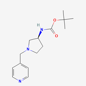 molecular formula C15H23N3O2 B3027346 (S)-tert-Butyl 1-(pyridin-4-ylmethyl)pyrrolidin-3-ylcarbamate CAS No. 1286208-36-3