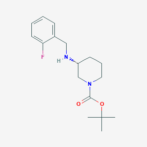 molecular formula C17H25FN2O2 B3027351 (R)-叔丁基 3-(2-氟苄基氨基)哌啶-1-羧酸酯 CAS No. 1286208-54-5
