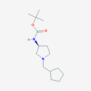 (S)-tert-Butyl 1-(cyclopentylmethyl)pyrrolidin-3-ylcarbamate