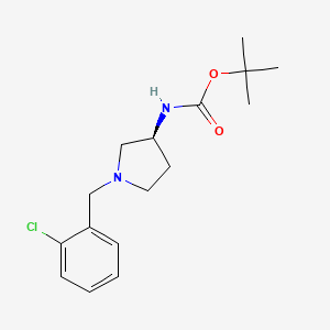 molecular formula C16H23ClN2O2 B3027354 (S)-叔丁基 1-(2-氯苯甲基)吡咯烷-3-基氨基甲酸酯 CAS No. 1286208-66-9