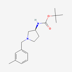 molecular formula C17H26N2O2 B3027356 (S)-tert-Butyl 1-(3-methylbenzyl)pyrrolidin-3-ylcarbamate CAS No. 1286208-70-5