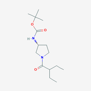 (R)-tert-Butyl 1-(2-ethylbutanoyl)pyrrolidin-3-ylcarbamate