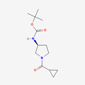 (S)-tert-Butyl 1-(cyclopropanecarbonyl)pyrrolidin-3-ylcarbamate