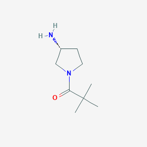 (R)-1-(3-Aminopyrrolidin-1-yl)-2,2-dimethylpropan-1-one