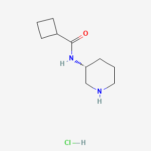 molecular formula C10H19ClN2O B3027375 (R)-N-(Piperidin-3-yl)cyclobutanecarboxamide hydrochloride CAS No. 1286209-22-0