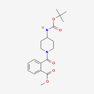 Methyl 2-[4-(tert-butoxycarbonylamino)piperidine-1-carbonyl]benzoate