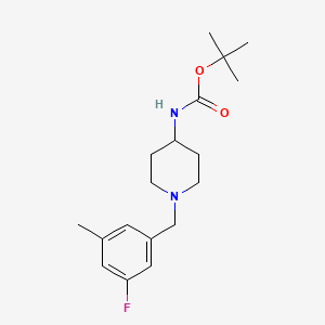 tert-Butyl 1-(3-fluoro-5-methylbenzyl)piperidin-4-ylcarbamate
