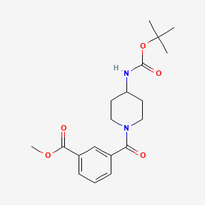 Methyl 3-[4-(tert-butoxycarbonyl)amino-piperidine-1-carbonyl]benzoate