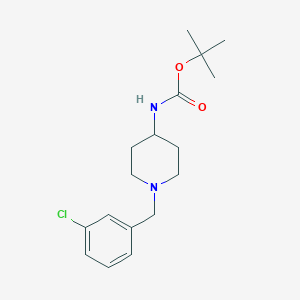 molecular formula C17H25ClN2O2 B3027404 tert-Butyl 1-(3-chlorobenzyl)piperidin-4-ylcarbamate CAS No. 1286272-71-6