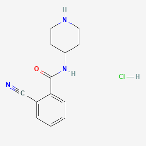 2-Cyano-N-piperidin-4-yl-benzamide hydrochloride