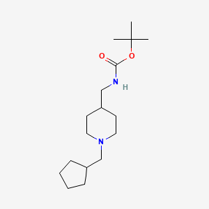 molecular formula C17H32N2O2 B3027412 tert-Butyl [1-(cyclopentylmethyl)piperidin-4-yl]methylcarbamate CAS No. 1286273-20-8