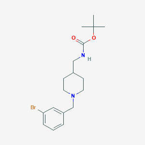 molecular formula C18H27BrN2O2 B3027420 tert-Butyl [1-(3-bromobenzyl)piperidin-4-yl]methylcarbamate CAS No. 1286274-02-9