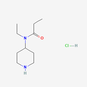 molecular formula C10H21ClN2O B3027424 N-乙基-N-(哌啶-4-基)丙酰胺盐酸盐 CAS No. 1286274-22-3