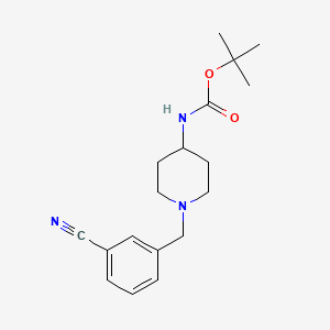 tert-Butyl 1-(3-cyanobenzyl)piperidin-4-ylcarbamate