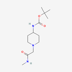 tert-Butyl 1-[2-(methylamino)-2-oxoethyl]piperidin-4-ylcarbamate