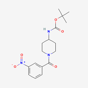 tert-Butyl 1-(3-nitrobenzoyl)piperidin-4-ylcarbamate