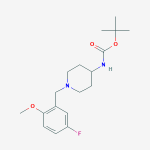 tert-Butyl 1-(5-fluoro-2-methoxybenzyl)piperidin-4-ylcarbamate