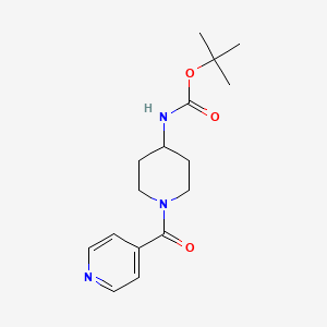 molecular formula C16H23N3O3 B3027451 tert-Butyl 1-isonicotinoylpiperidin-4-ylcarbamate CAS No. 1286275-47-5