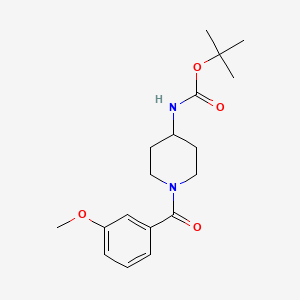 tert-Butyl 1-(3-methoxybenzoyl)piperidin-4-ylcarbamate