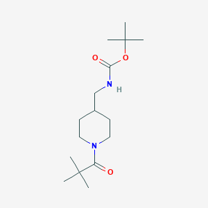 molecular formula C16H30N2O3 B3027455 tert-Butyl [(1-pivaloylpiperidin-4-yl)methyl]carbamate CAS No. 1286275-67-9