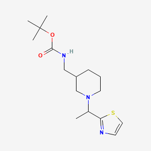 tert-Butyl ((1-(1-(thiazol-2-yl)ethyl)piperidin-3-yl)methyl)carbamate