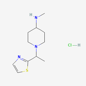 N-Methyl-1-(1-(thiazol-2-yl)ethyl)piperidin-4-amine hydrochloride