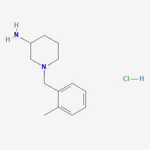 molecular formula C13H21ClN2 B3027467 1-(2-甲基苄基)哌啶-3-胺盐酸盐 CAS No. 1289385-62-1