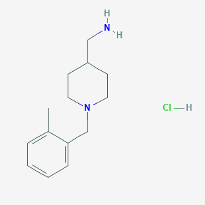 molecular formula C14H23ClN2 B3027468 (1-(2-甲基苄基)哌啶-4-基)甲胺盐酸盐 CAS No. 1289385-65-4