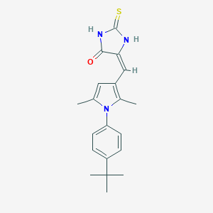 molecular formula C20H23N3OS B302747 5-{[1-(4-tert-butylphenyl)-2,5-dimethyl-1H-pyrrol-3-yl]methylene}-2-thioxo-4-imidazolidinone 