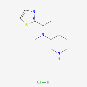molecular formula C11H20ClN3S B3027471 N-甲基-N-(1-(噻唑-2-基)乙基)哌啶-3-胺盐酸盐 CAS No. 1289386-23-7