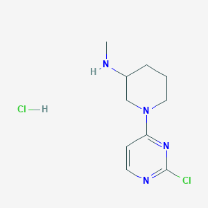 molecular formula C10H16Cl2N4 B3027478 1-(2-氯嘧啶-4-基)-N-甲基哌啶-3-胺盐酸盐 CAS No. 1289387-24-1