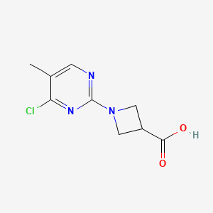 molecular formula C9H10ClN3O2 B3027483 1-(4-Chloro-5-methylpyrimidin-2-yl)azetidine-3-carboxylic acid CAS No. 1289387-76-3
