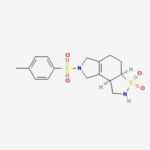 molecular formula C16H20N2O4S2 B3027500 Cis-7-(Toluene-4-Sulfonyl)-1,3A,4,5,6,7,8,8B-Octahydro-2H-3-Thia-2,7-Diaza-As-Indacene 3,3-Dioxide CAS No. 1290627-07-4