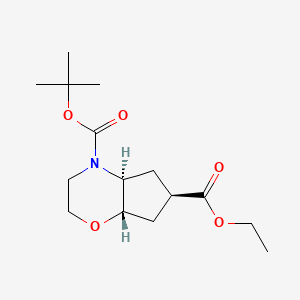 Racemic-(4aS,6R,7aS)-4-tert-butyl 6-ethyl hexahydrocyclopenta[b][1,4]oxazine-4,6(4aH)-dicarboxylate