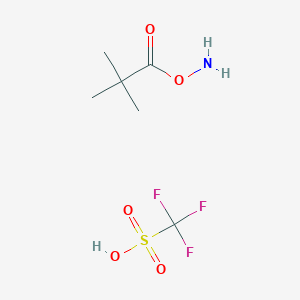 molecular formula C6H12F3NO5S B3027503 O-Pivaloylhydroxylamine trifluoromethanesulfonate CAS No. 1293990-73-4